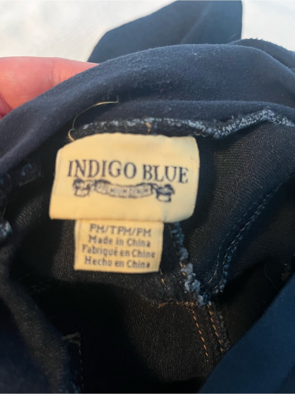Indigo Blue Dark Navy Maternity Jeans stretchy